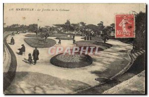 Postcard Old Marseille Garden Column