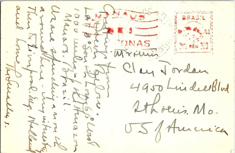 Manaus Brazil Correio Geral Postcard General Post Office