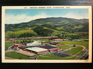 Vintage Postcard 1930-1945 American Bemberg Plant Elizabethon Tennessee