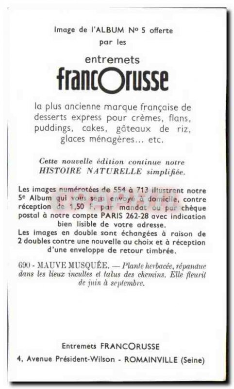 Image Entremets Francorusse Musk mallow