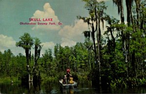 Georgia Okefenokee Swamp Park Boating On Skull Lake