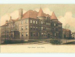 Unused Pre-1907 HIGH SCHOOL Lynn Massachusetts MA Q1560