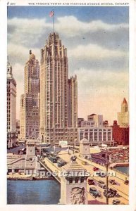 Tribune Tower & Michigan Avenue Bridge - Chicago, Illinois IL  