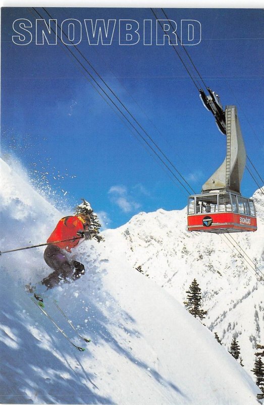 US12 USA Utah Skiing at high altitude and telecabine 1993