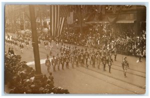 c1910's Mountain Plain Parade Drill Team Lodge 41 Denver CO RPPC Photo Postcard