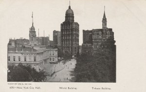 VINTAGE POSTCARD NEW YORK CITY PANORAMIC VIEW AT TURN OF CENTURY MINT UNPOSTED