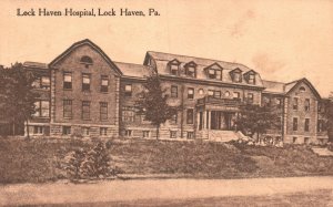 Vintage Postcard Lock Haven Hospital Building Lock Haven Pennsylvania PA