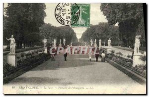 Postcard Old Saint Cloud Park Parterre of the Orangery