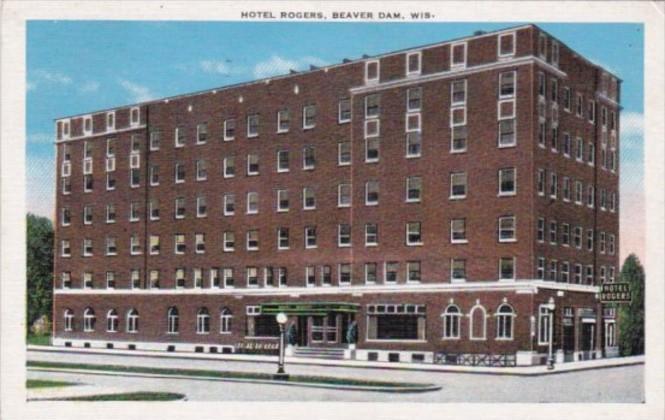 Wisconsin Beaver Dam Hotel Rogers 1940