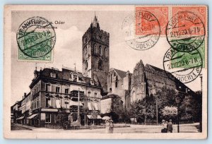 Frankfurt Germany Postcard View of St. Mary's Church c1920's Antique Posted