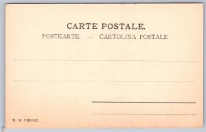 JH14/ German Postcard c1910 Merry Christmas Pretty Women Muffs Dress 65