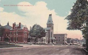 New York Malone Main Street Looking Northeast 1916