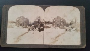 WWI, First town captured from Germans by us troops, Bonoesches, Underwood 