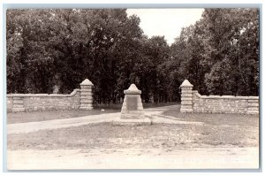Webster City Iowa IA Postcard RPPC Photo Entrance Kendall Young Park c1940's
