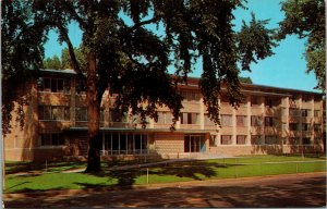 Vtg Plantz Hall Lawrence College Appleton Wisconsin WI Chrome Postcard