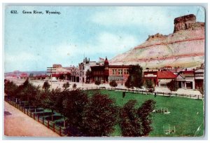 1910 Mountain Green River Store Exterior Building Field Wyoming Vintage Postcard