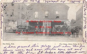 NY, Glen Falls, New York, Fire Department, 1906 PM, Rae Sims Pub