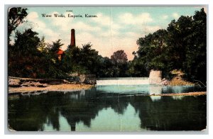 Postcard Water Works Emporia Kansas Vintage Standard View Card