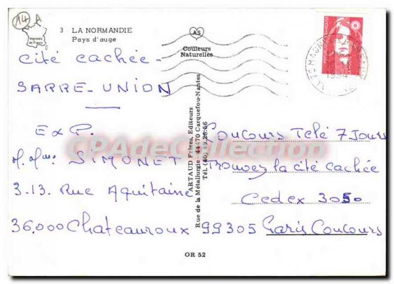 Modern Postcard Normandy Auge