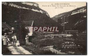 Old Postcard Jura Tourist Entree of Gorges Cascades of Hedgehog by Val