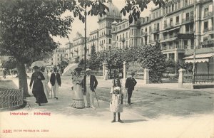 INTERLAKEN SWITZERLAND~HOHEWEG~1910s PHOTO POSTCARD