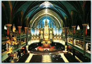 M-38791 Interior of Notre-Dame Church Montreal Quebec Canada