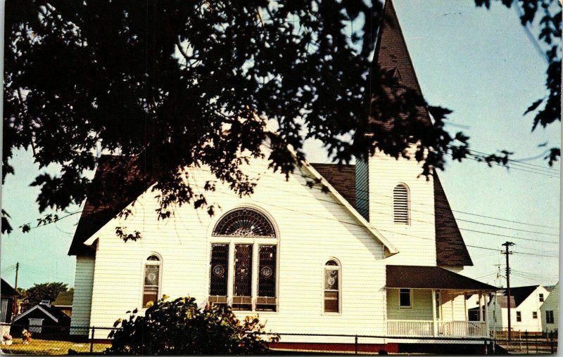 Swain Memorial Methodist Church Tangier Island Virginia VA VTG Postcard UNP