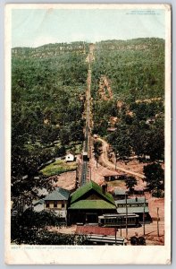 1908 Cable Incline Up Lookout Mountain Tennessee Houses & Nature Posted Postcard