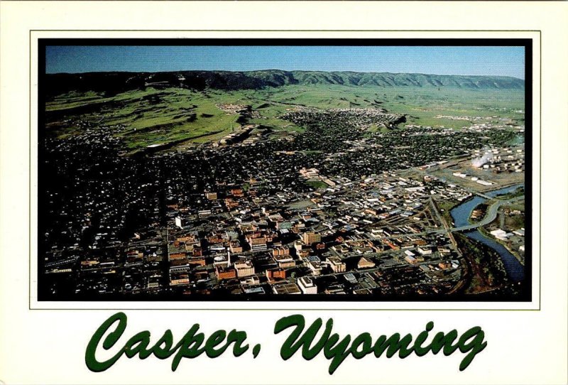 3~4X6 Postcards Casper, Wyoming LOU TAUBERT'S OUTFITTERS & AERIAL VIEW Day/Night