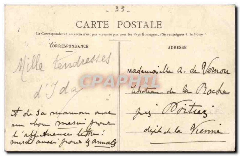 Old Postcard Cote d & # 39argent L & # 39ocean A wave