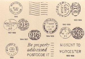 Worcester Frank Postmark History Collection Royal Mail Postcard