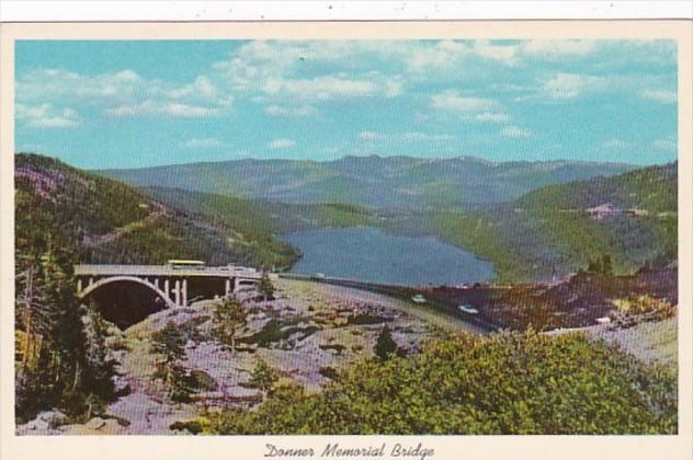 California Donner Memorial Bridge and Donner Lake