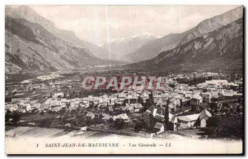 Old Postcard Saint Jean De Maurienne Vue Generale