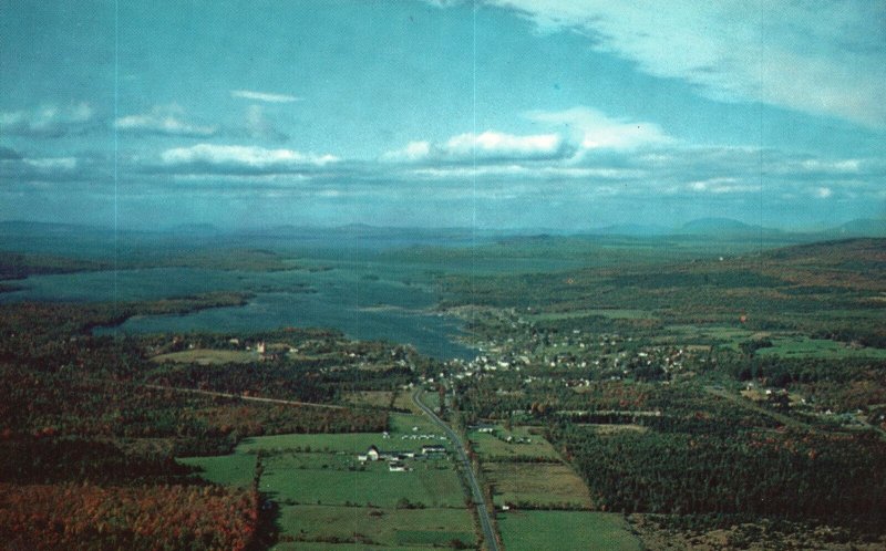 Postcard Moosehead Lake Air View in Color by Ray Goodrich Greenville Maine ME 