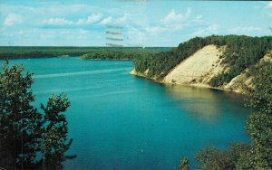 USA The High Banks Ausable River Michigan Chrome Postcard 08.15