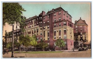 De Soto Hotel Building Exterior Scene Savannah Georgia GA Vintage Postcard 