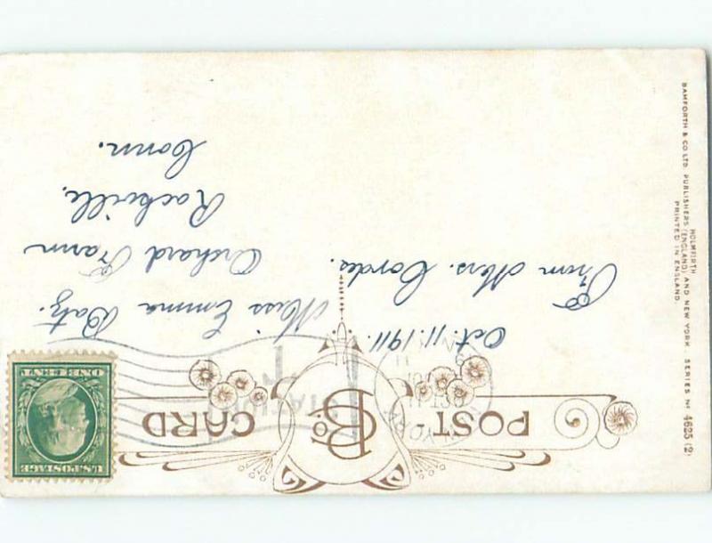 Bamforth Religious KIDS OUTSIDE THE CHURCH AC6670