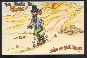 KING OF THE ROAD HOBO BUM DRIFTER HS CROCKER VINTAGE POSTCARD