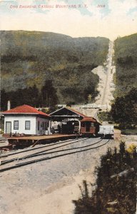 J4/ Catskill Mountains New York Postcard c10 Otis Railroad Inlcine Depot202