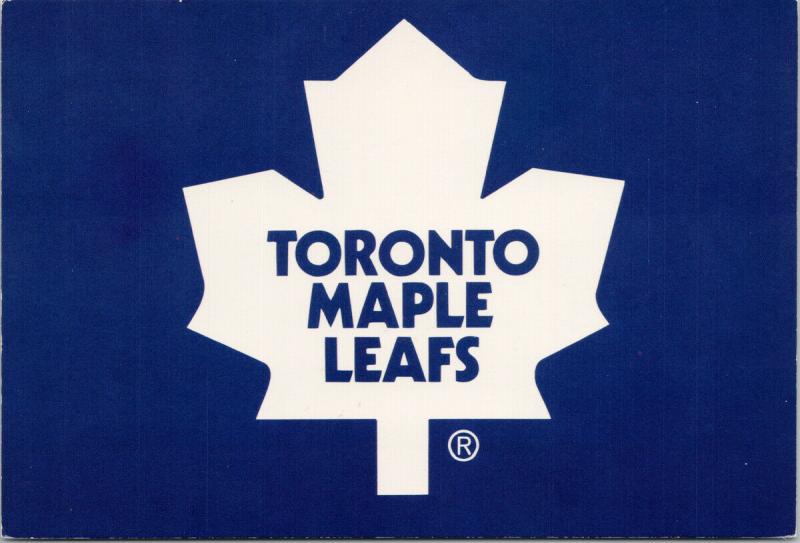 Toronto Maple Leafs Team Logo Hockey NHL Unused Postcard D56