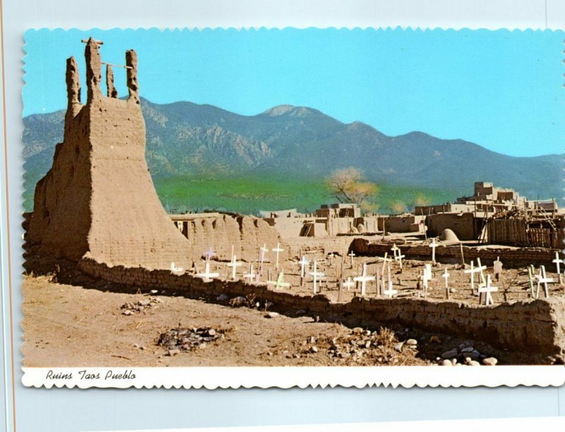 M-24891 The ruins off the ancient church and burial grounds Taos Pueblo NM