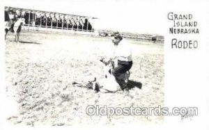 Grand Island Nebraska, USA Western, Cowboy, Cowgirl Unused crease right top c...