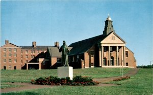 Chapel, Statue of Christ the Teacher, Merrimack College, North Postcard