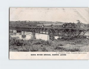 Postcard Sewa River Bridge Sierra Leone