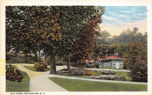 Bridgeton New Jersey~City Park~Green House~Flower Beds & Shrubs~1920s Postcard