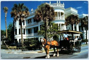 Postcard Adventure into the Past Carriage Charleston South Carolina USA