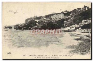 Old Postcard Sainte Adresse The Heve View Of The Beach