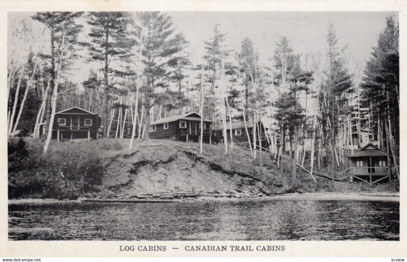 BINGHAM , Maine , 1955 ; Canadian Trail Cabins , Wyman Lake