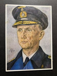 1941 Mint WWII Germany Navy Postcard Admiral Donitz Portrait Kriegsmarine U Boat