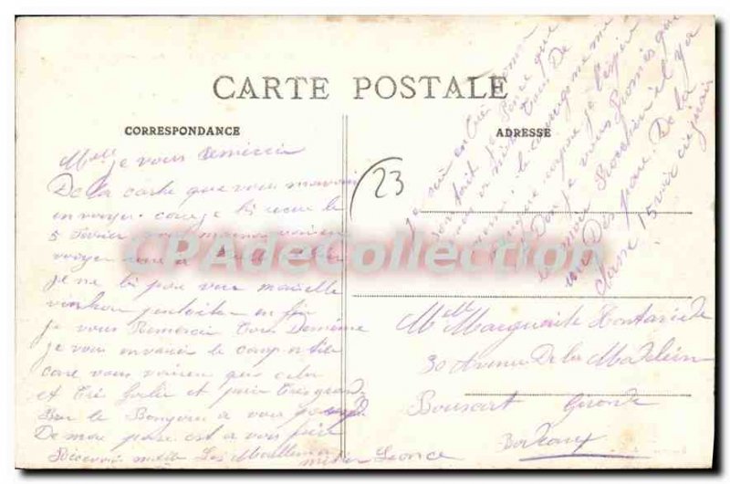 Postcard Old La Courtine Park and Brigade